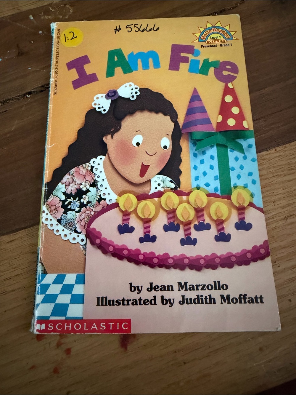 I Am Fire by Jean Marzollo - Scholastic Kids' Picture Book - Yellow/Pink